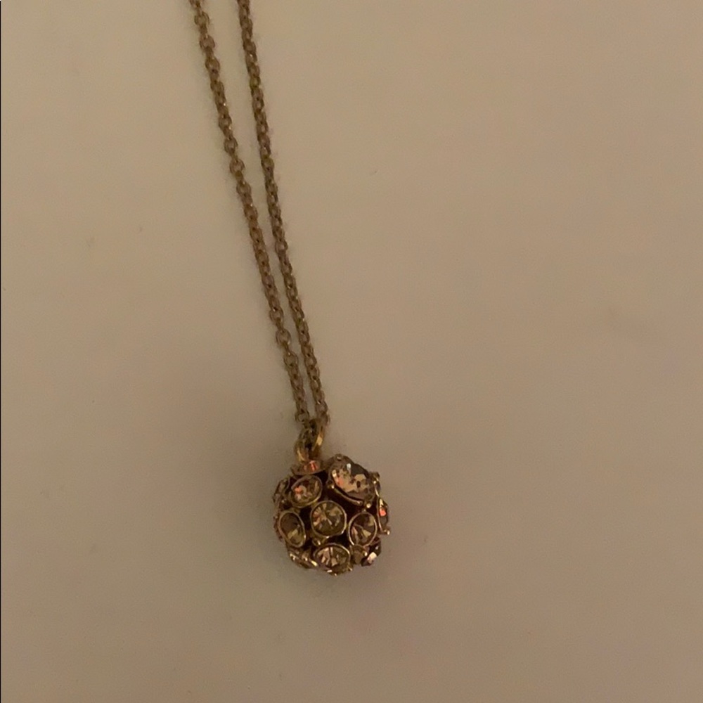 Classic Kate spade small necklace, gold ball
